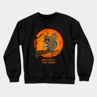 Sci-Fi Squirrel (distressed) Crewneck Sweatshirt